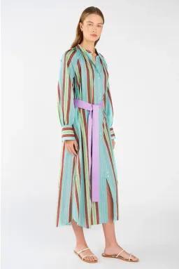 Oroton Shirtdress Midi Multi Size 12 for rent on The Volte - image 2