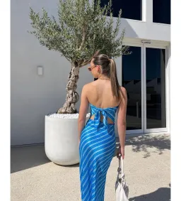 Steele Matching Set Azure Stripe Size S / AU 8 for rent on The Volte - image 3
