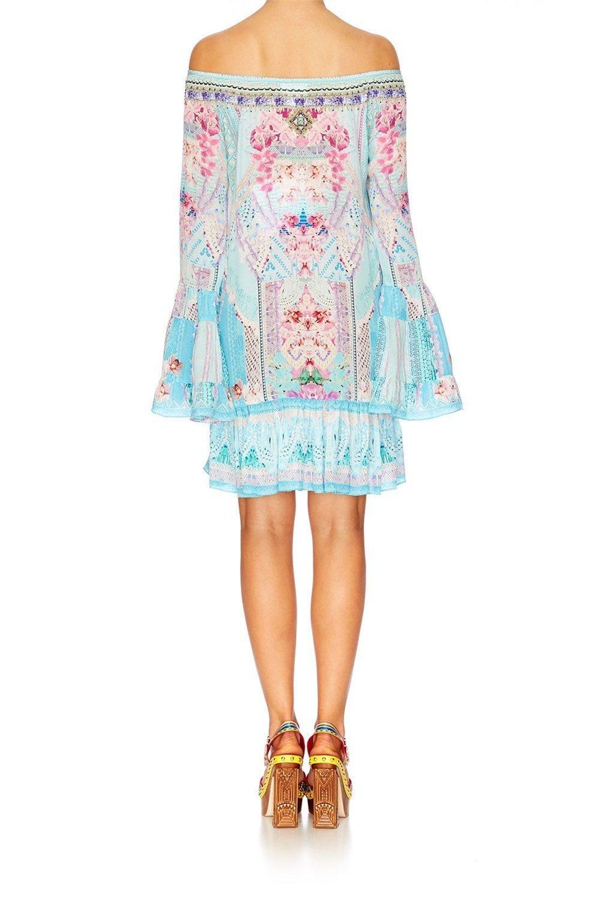 Camilla Garden State A Line Frill Dress Print Size Small - Image 3