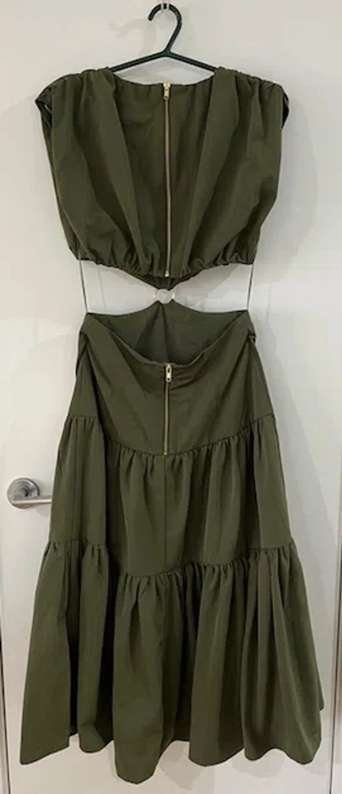 Mossman Streamline Maxi Dress Green Size 8 - Image 4