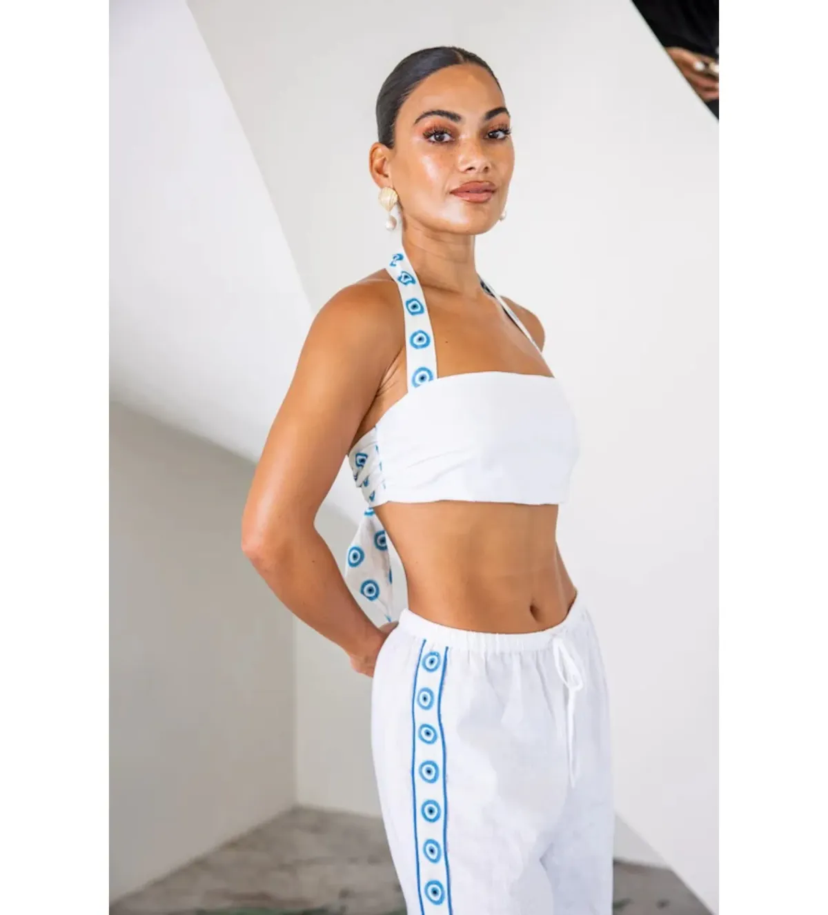 Sneaky Link Evil Eye Set White Size Small / Au Size 8 - Image 2
