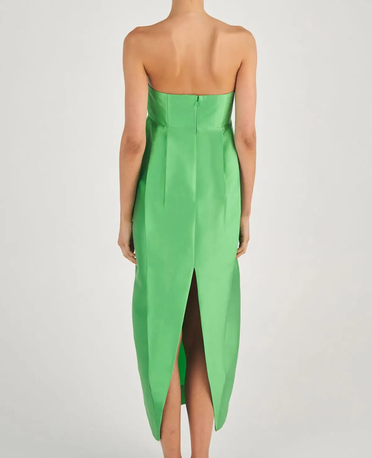 Oroton Bow Detail Gown Green Size 6 - Image 5