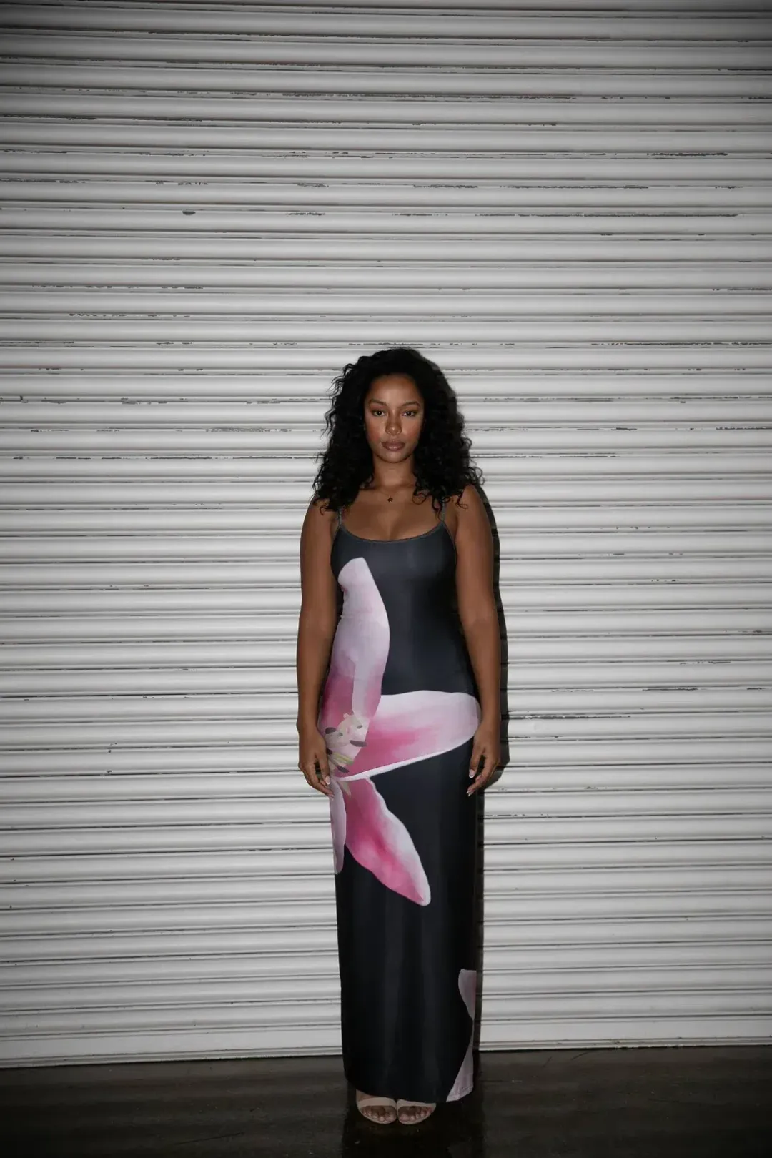 With Harper Lu Slip Maxi Dress Black Lily Floral Size S/AU 8 for rent on The Volte - main image