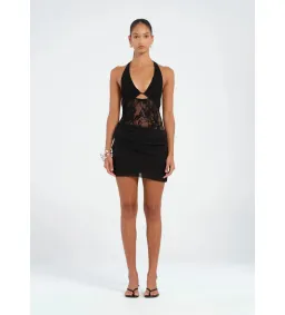 BENNI Rocky Mini Dress Black Size 6 for rent on The Volte - image 2