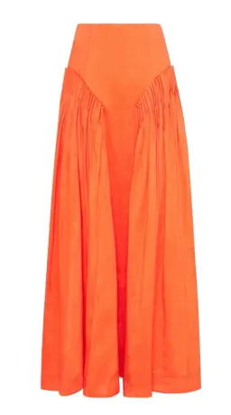 Aje Imagination Frill Sleeve Top Orange Size 14 & Yves Midi Skirt Size 12 for rent on The Volte - image 7