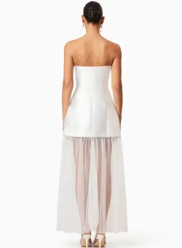 Elliatt Oleander Strapless Maxi Dress White Size S / AU 8 for rent on The Volte - image 3