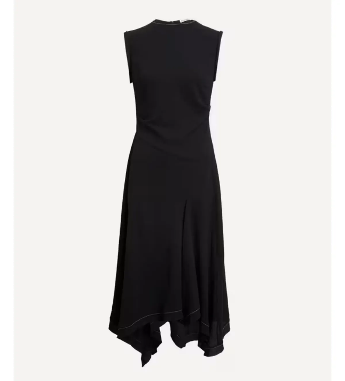 Acne Studios Draped Midi Dress Black Size 10 - Image 1