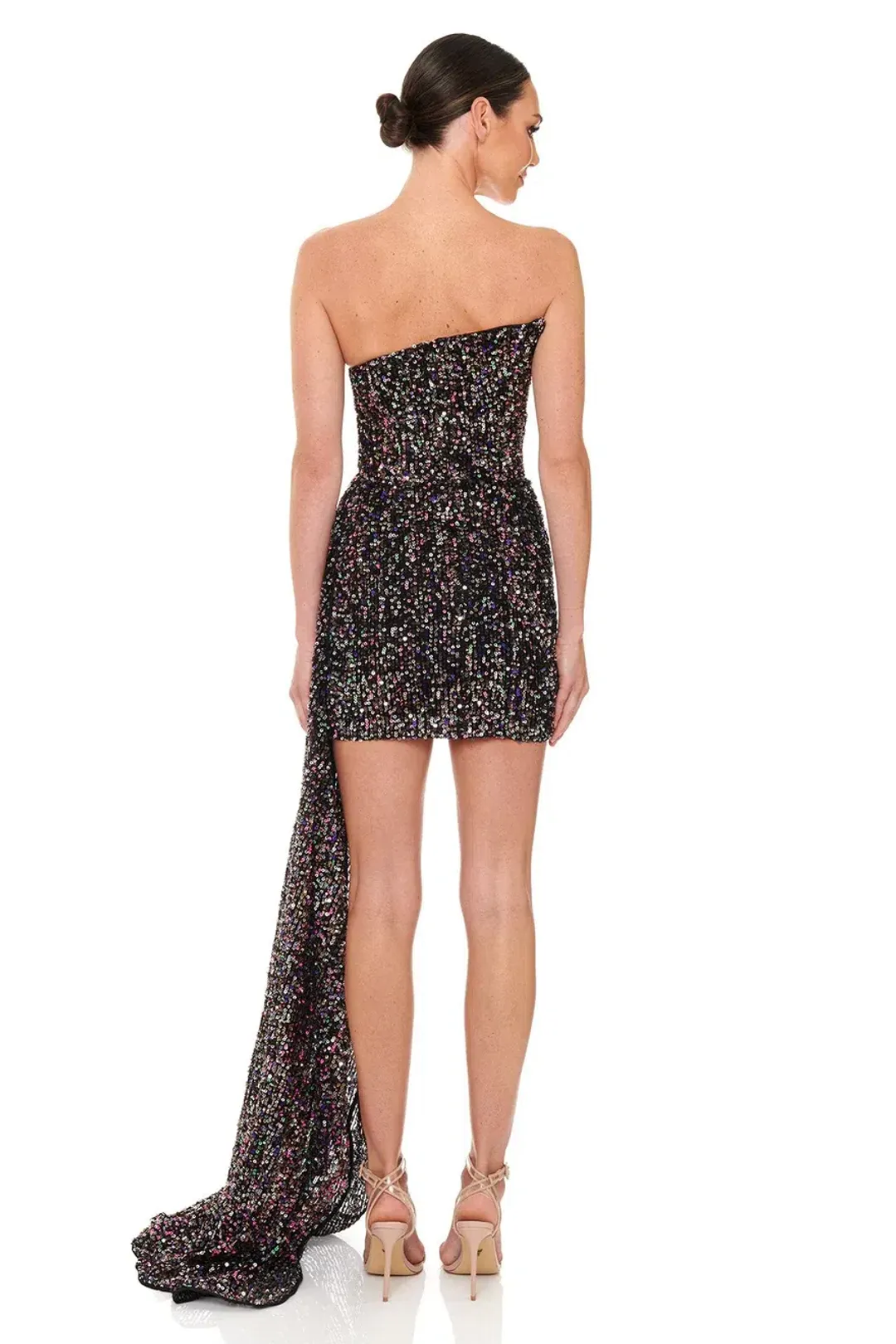 Eliya The Label Kamilla Sequin Mini Black Size AU 10 for rent on The Volte - main image