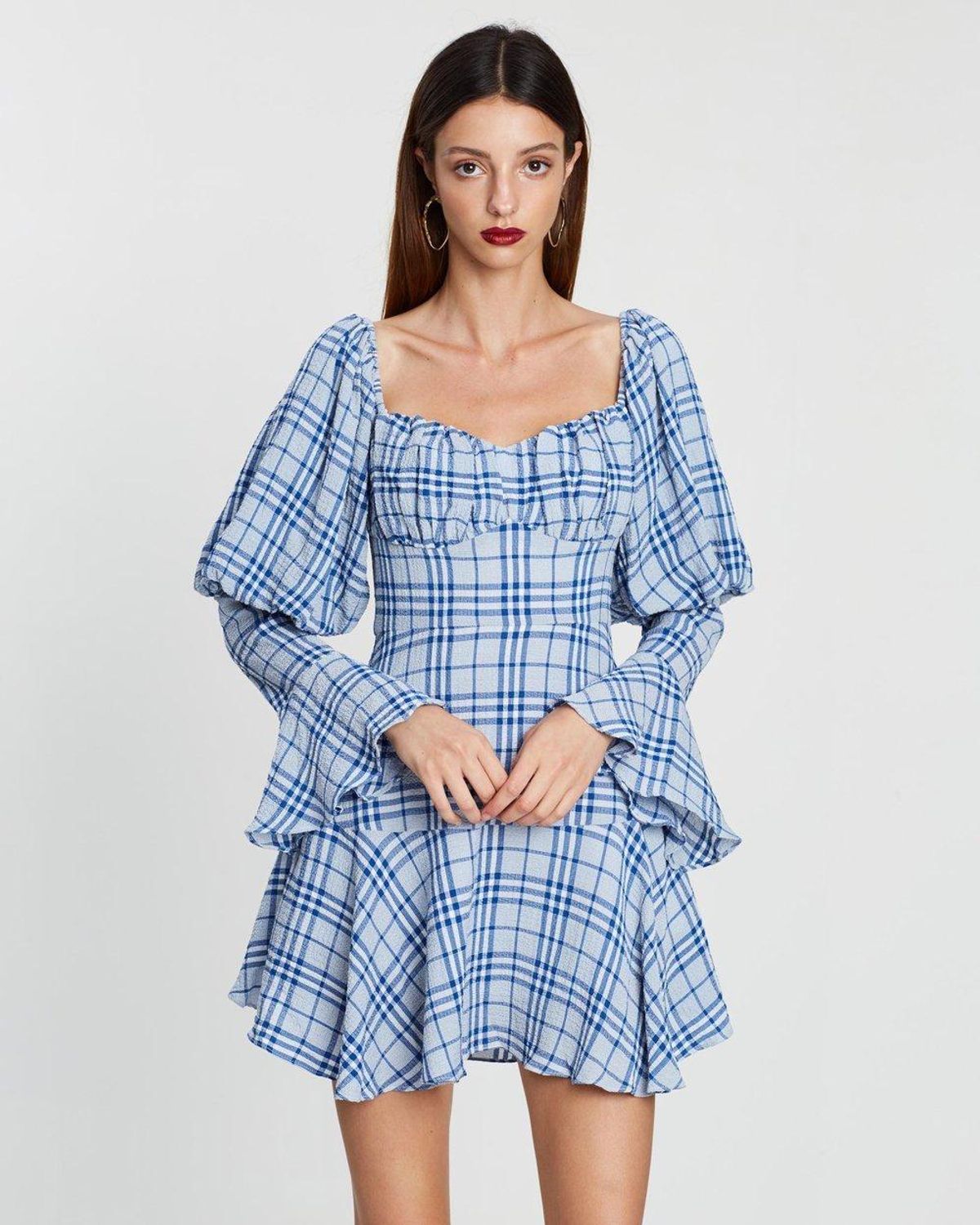 Mossman Crossing Paths Blue Dress 8 - Image 1