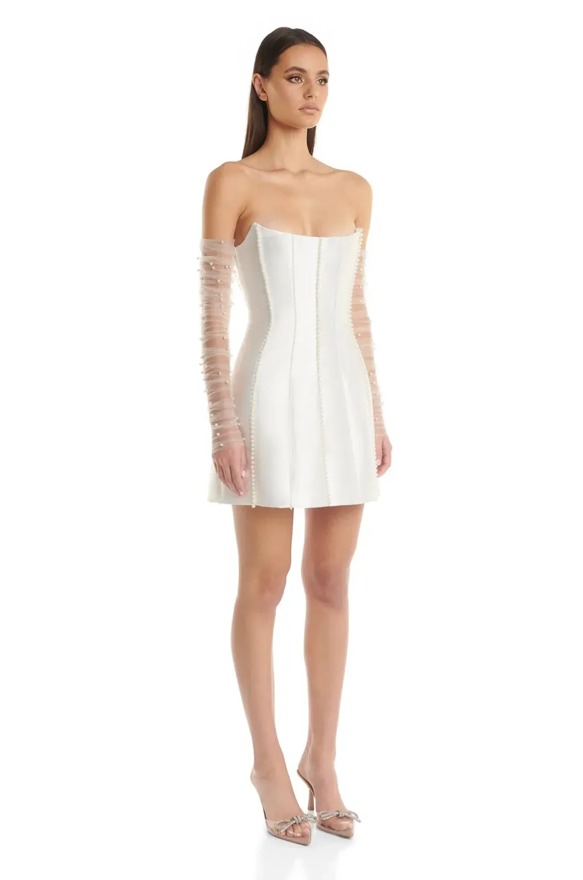 Eliya The Label Kayla Mini Dress White Size 6 - Image 2