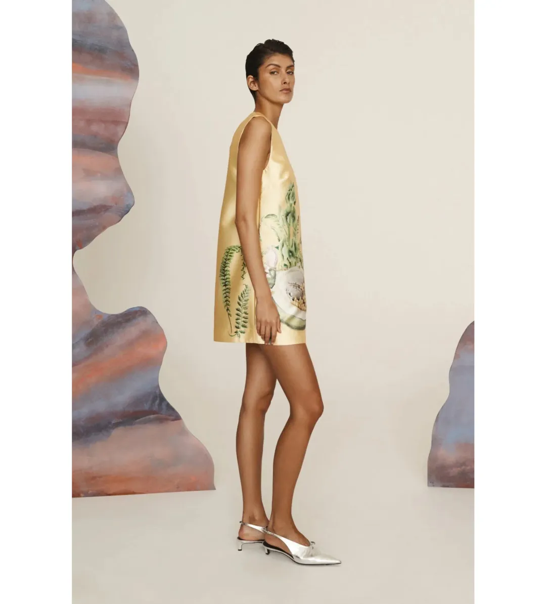 Alemais Sol Mini Dress Yellow Size AU 8 for rent on The Volte - main image