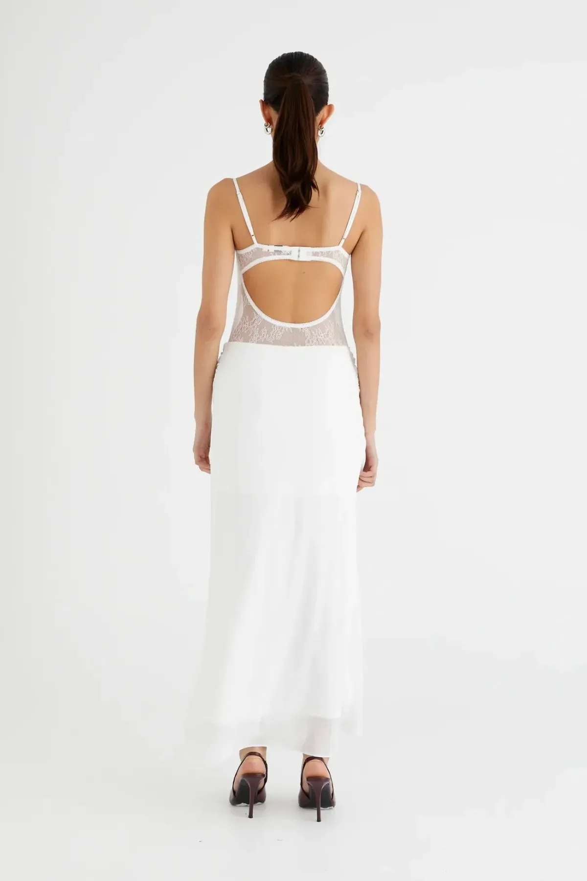 Benni Gabriel Maxi Dress White Size 12 - Image 2
