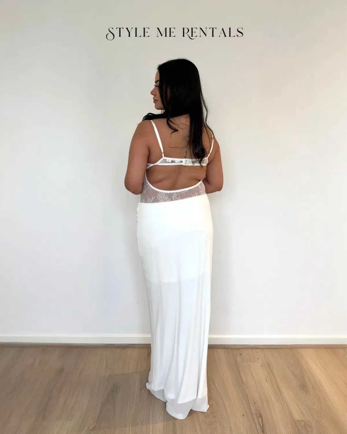 Benni Gabriel Maxi Dress White Size 12 - Image 4
