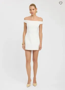 Kookai Alto Off Shoulder Mini White Size AU 12 for rent on The Volte - image 2
