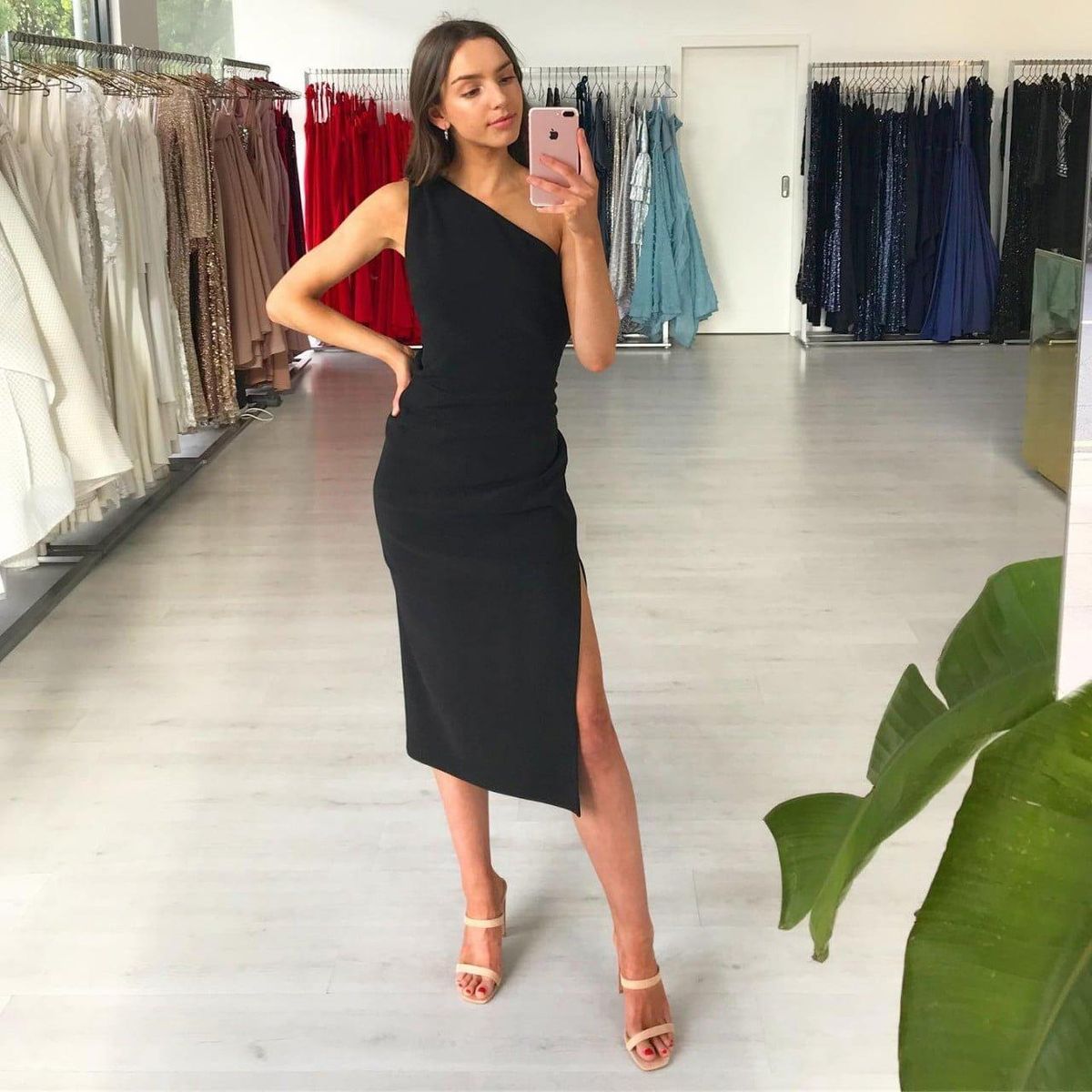 Bec & Bridge Gemma Asym Midi Dress for rent on The Volte - main image