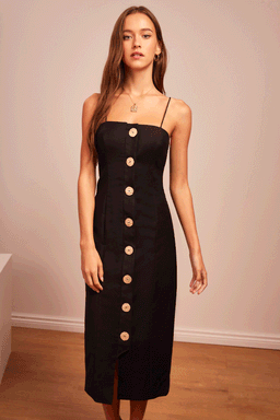 Finders Keepers Pompeii Dress Black 8 for rent on The Volte - image 1