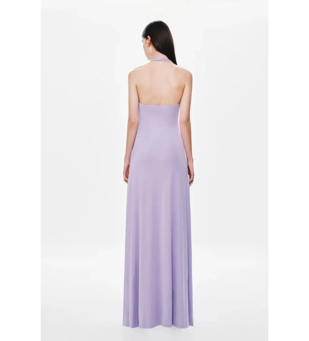 Misha Jennifer Cupro Maxi Dress Lilac Size 6/XS - Image 5