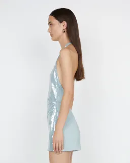 Bec & Bridge Shilou Halter Dress Silver Size Au 8 for rent on The Volte - image 4