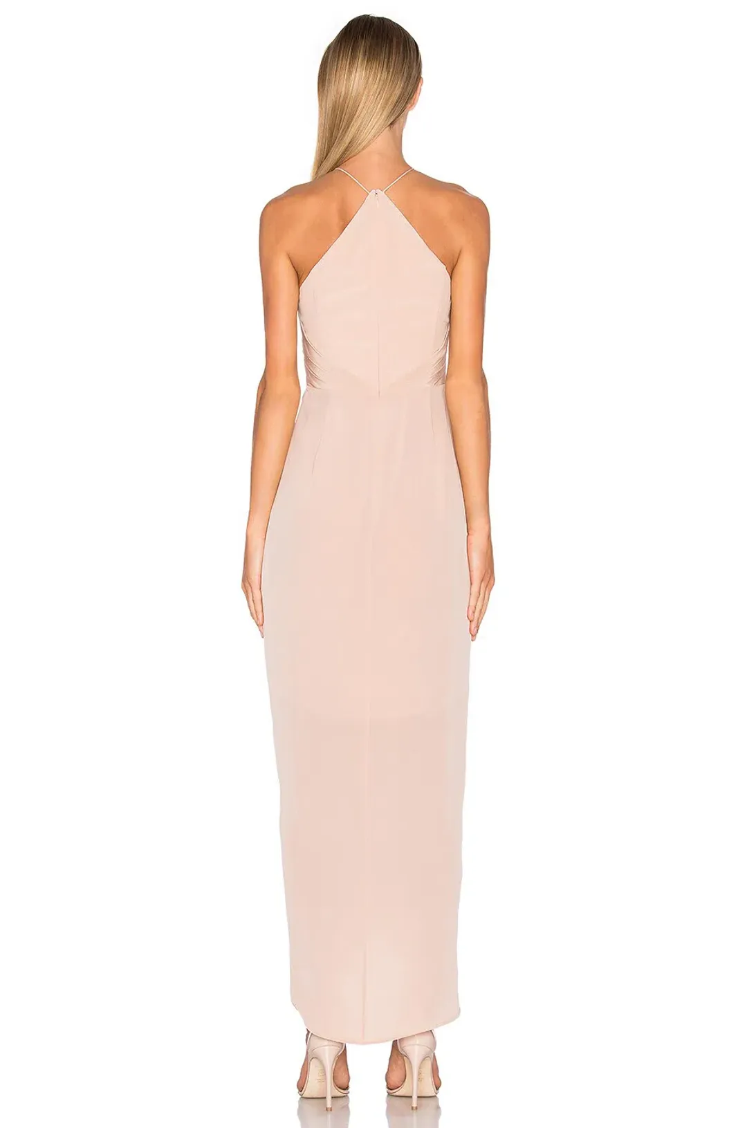 Zimmermann Silk Tuck Long Dress Pink Size 2 / AU 12 for rent on The Volte - main image
