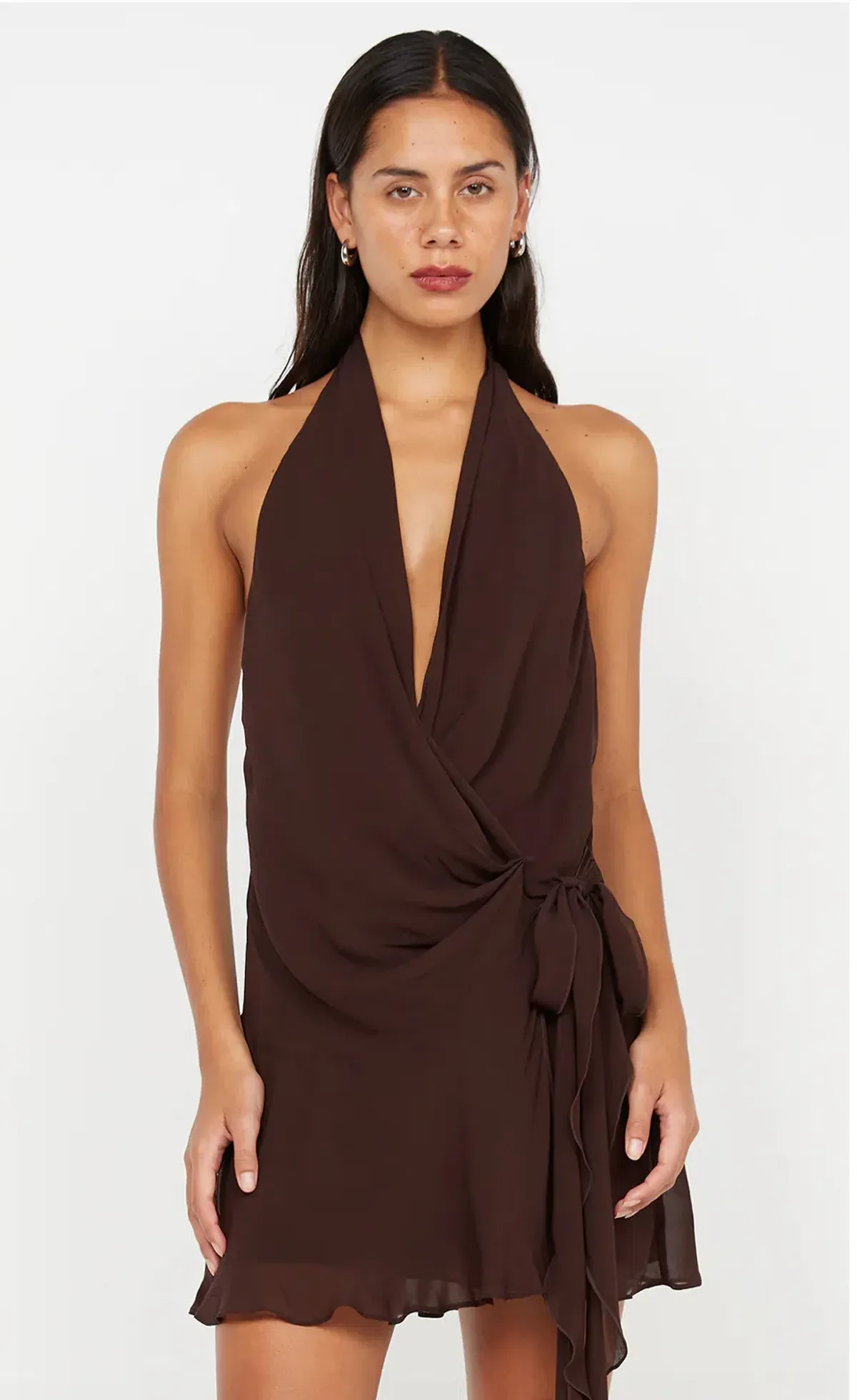 Bec and Bridge Celyse Mini Dress Brown size 6 - Image 2