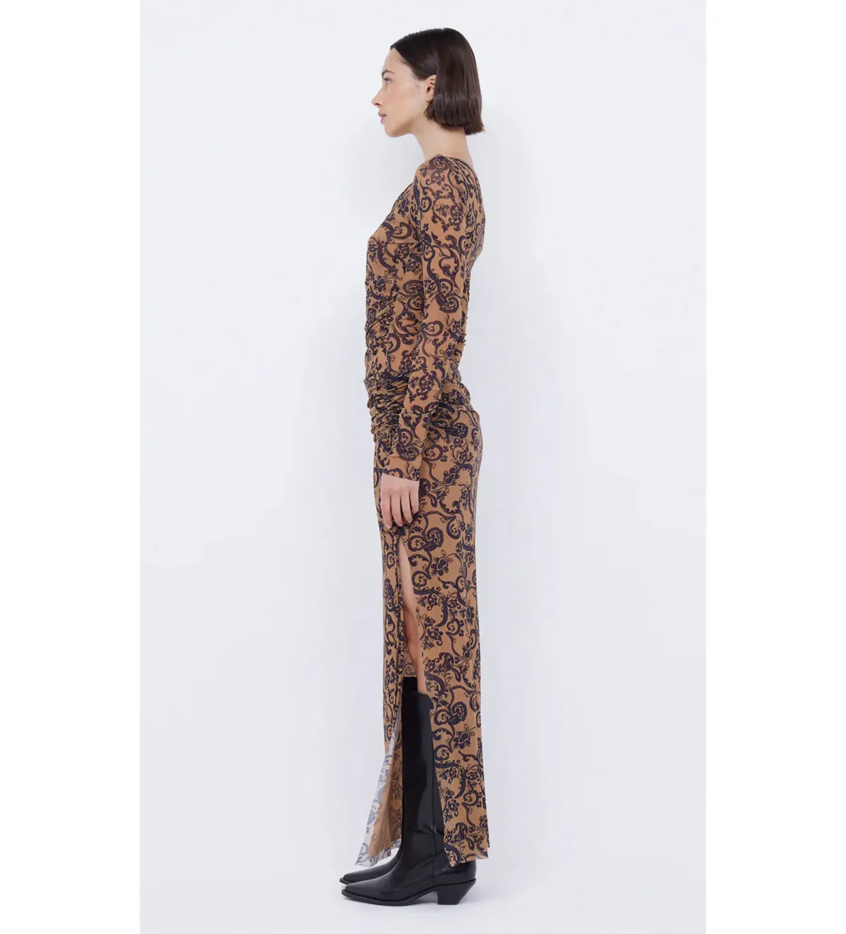 Bec & Bridge Western Sun Long Sleeve Maxi Dress Bandana Size AU 8 - Image 3