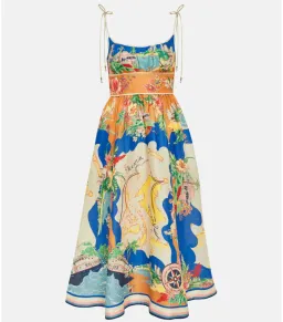Zimmermann Alight Picnic Dress in Nautical Map Size 4 / AU 16 for rent on The Volte - image 5