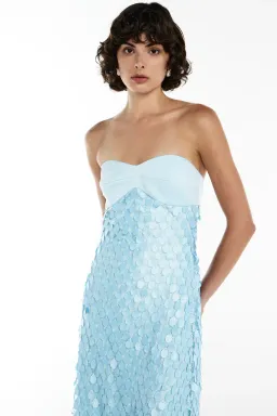 Manning Cartell Supreme Extreme Balconette Maxi Dress Aqua Spritz Size 10 for rent on The Volte - image 3