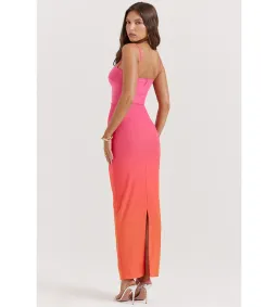 House Of Cb Calista Ombre Maxi Dress Pink Size S / Size Au 8 for rent on The Volte - image 4