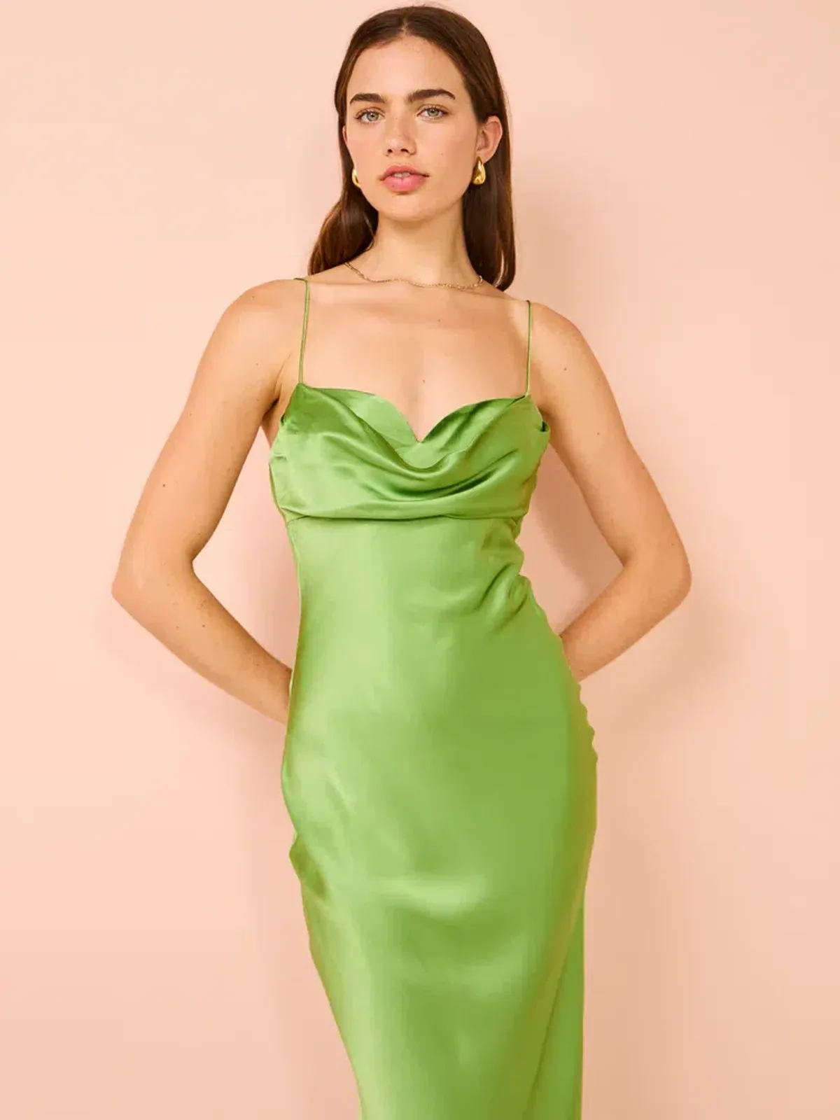 Rachel Gilbert Skye Gown in Maxi Dress in Green Size AU 16 - Image 3