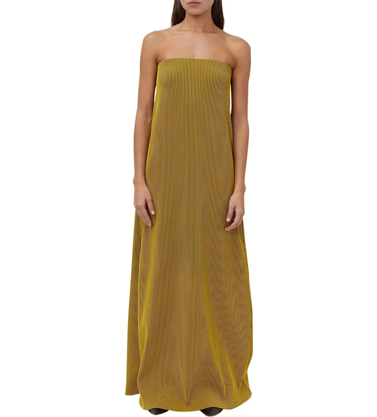 Camilla and Marc Izaro Maxi Dress Brown/Yellow Size 10 - Image 2