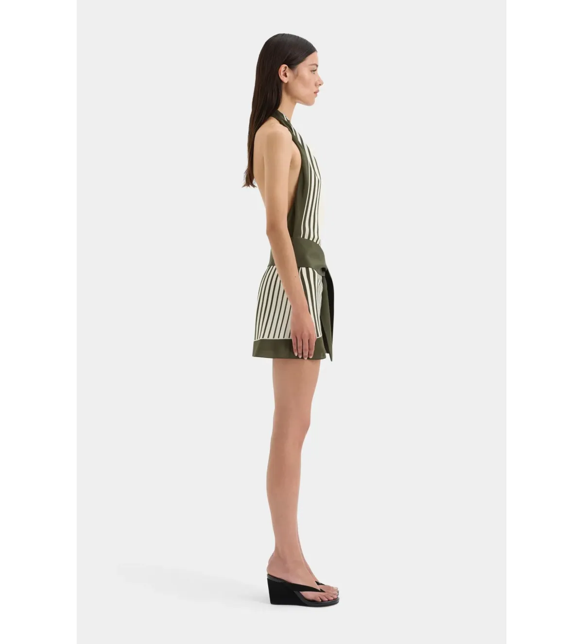 Sir The Label Leilana Mini Dress Garden Stripe Size AU 8 - Image 2