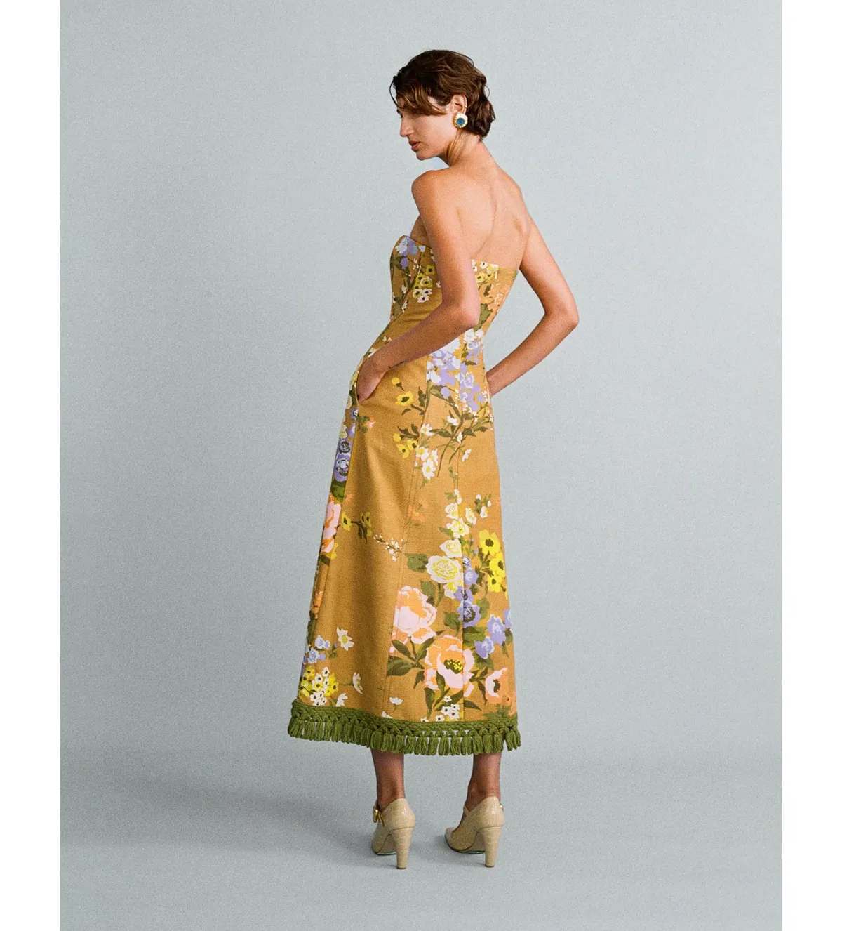 Lovaan Studios Phillipa Midi Dress Meadow Floral Size 10 - Image 2
