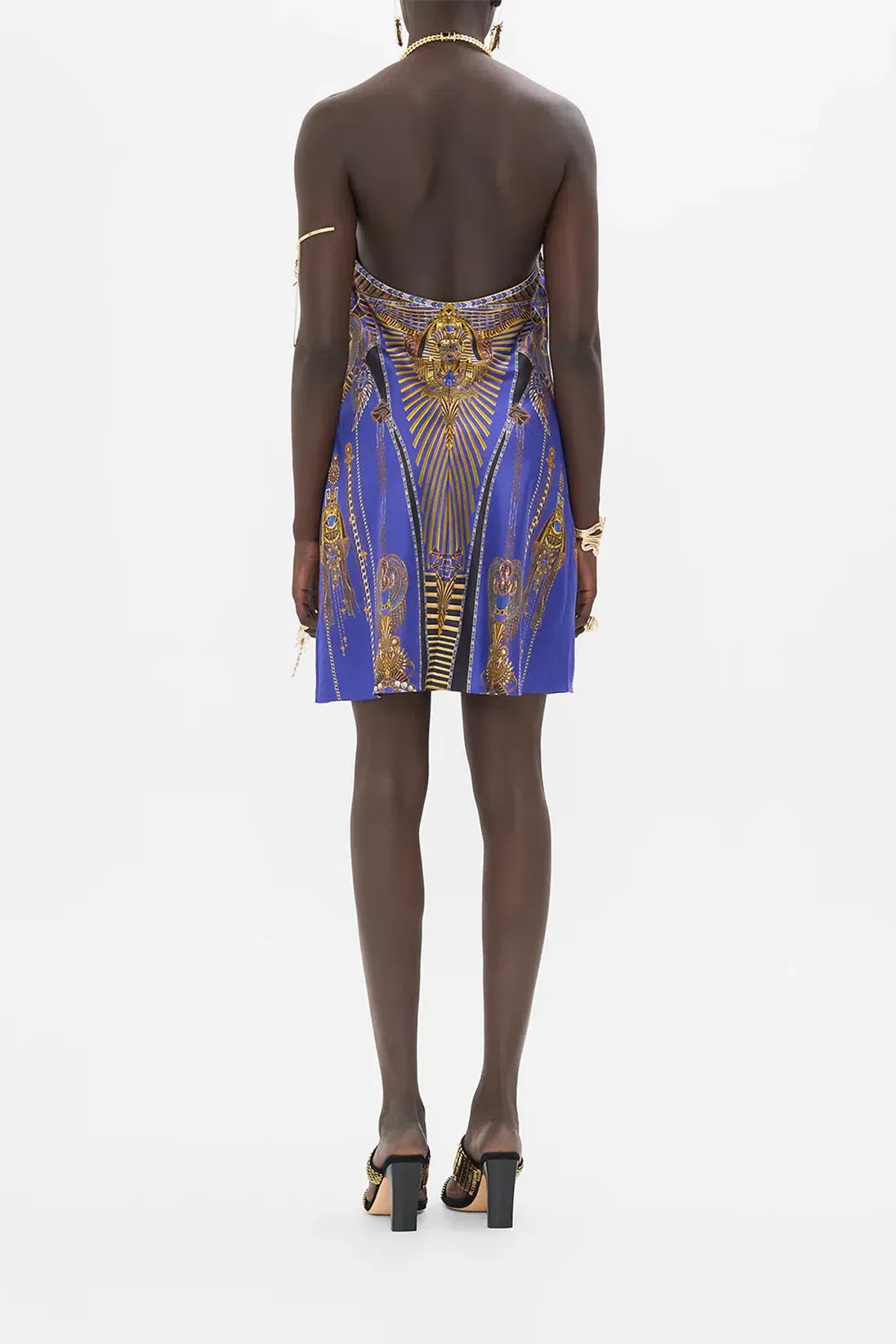 Camilla Draped Short with Neckpiece Multi Size AU 8 - Image 2