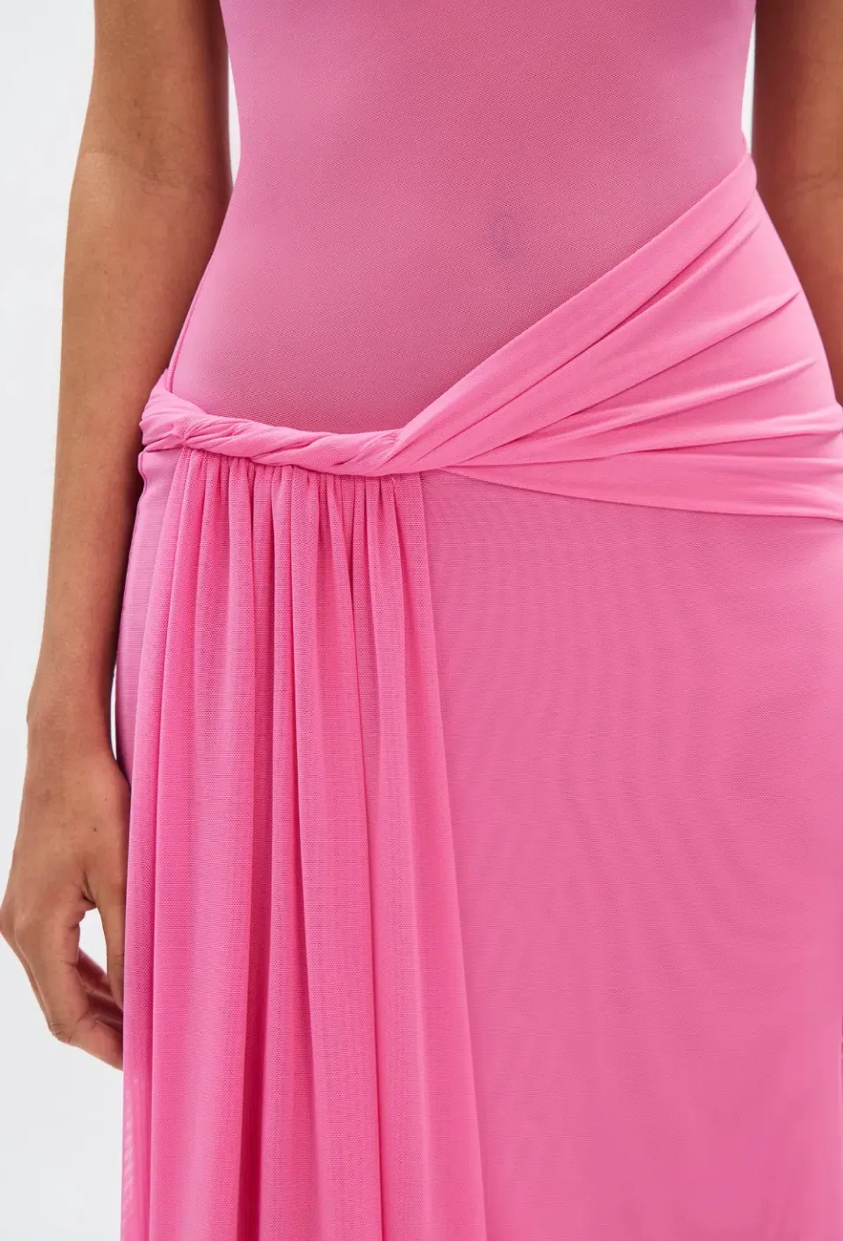Misha Sisal Maxi Dress Pink Size 10 - Image 5