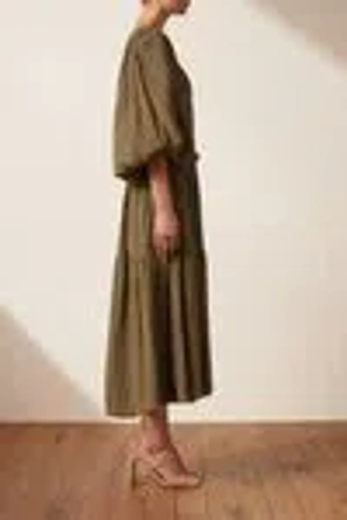 Shona Joy Mila Square Neck Midi Dress Size 6 - Image 5