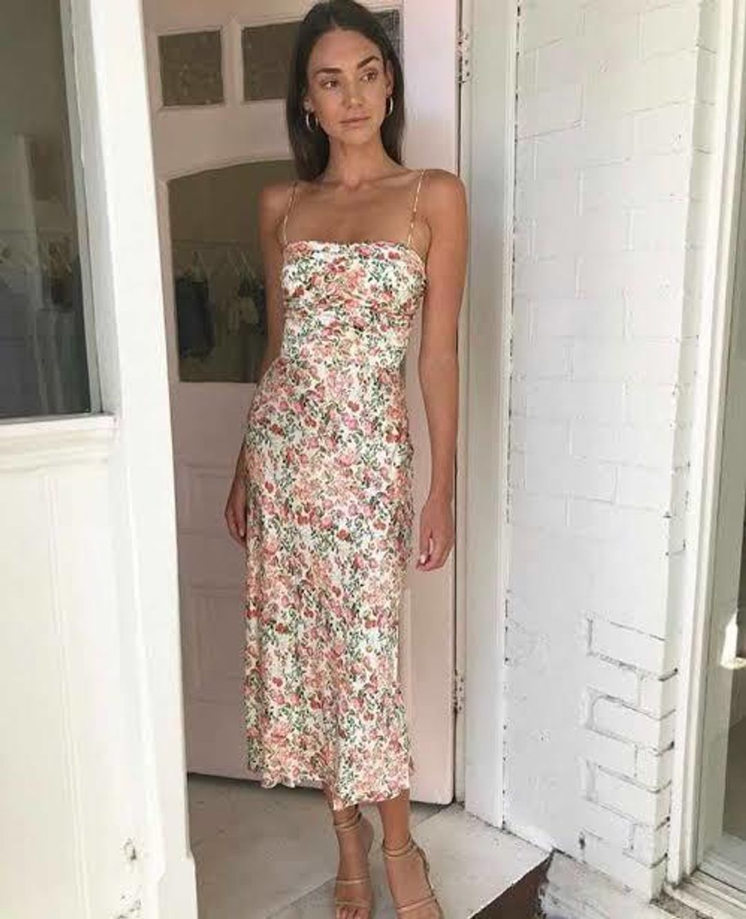 Bec & Bridge Camellia Delights Midi Dress for rent on The Volte - main image