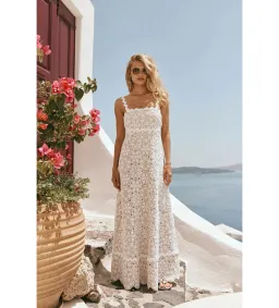 Zaco Dalton Crochet Dress White Size Au 10 for rent on The Volte - image 1