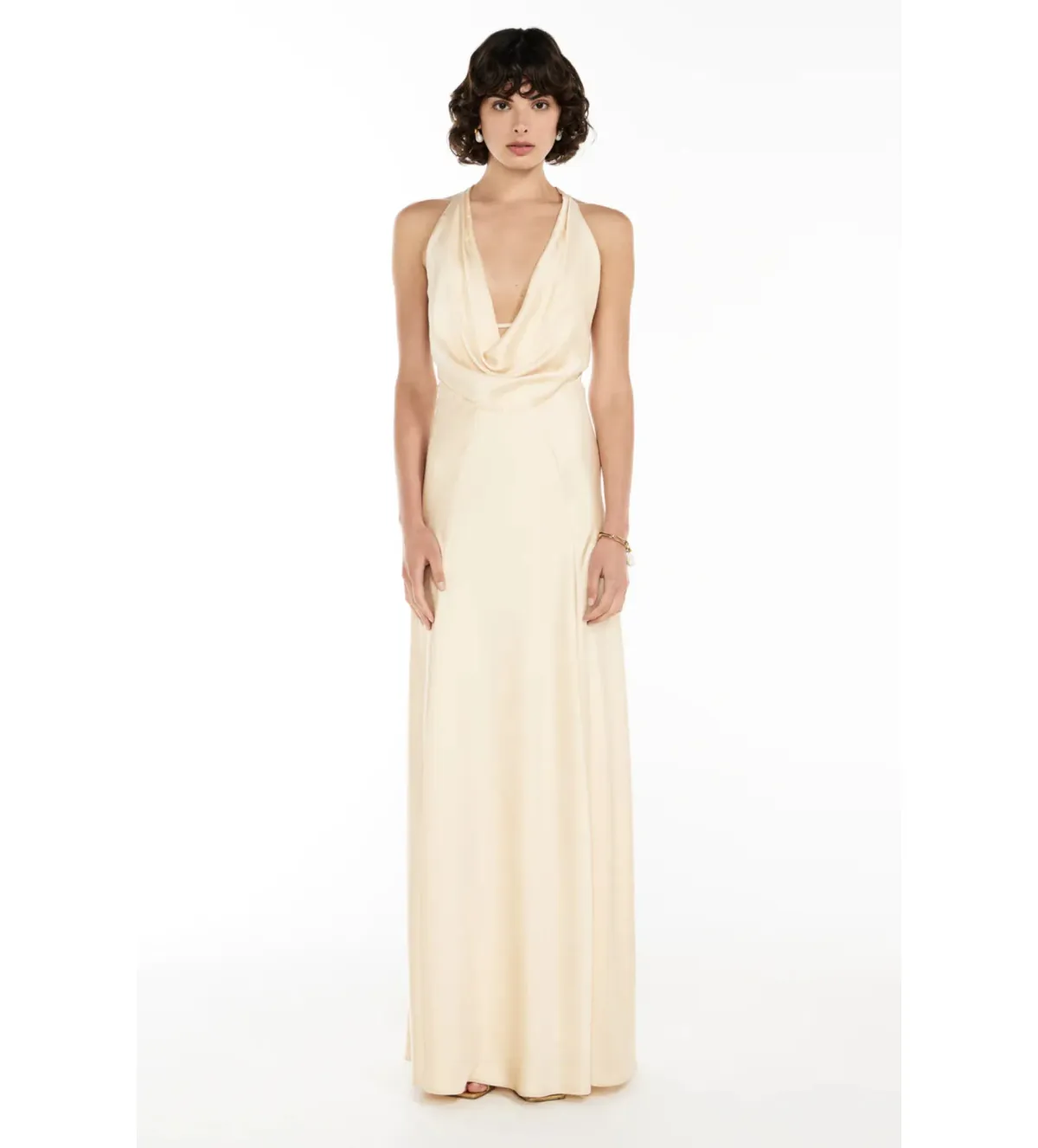 Manning Cartell Charmed Cowl Slip Dress Champagne Size AU 8 - Image 4