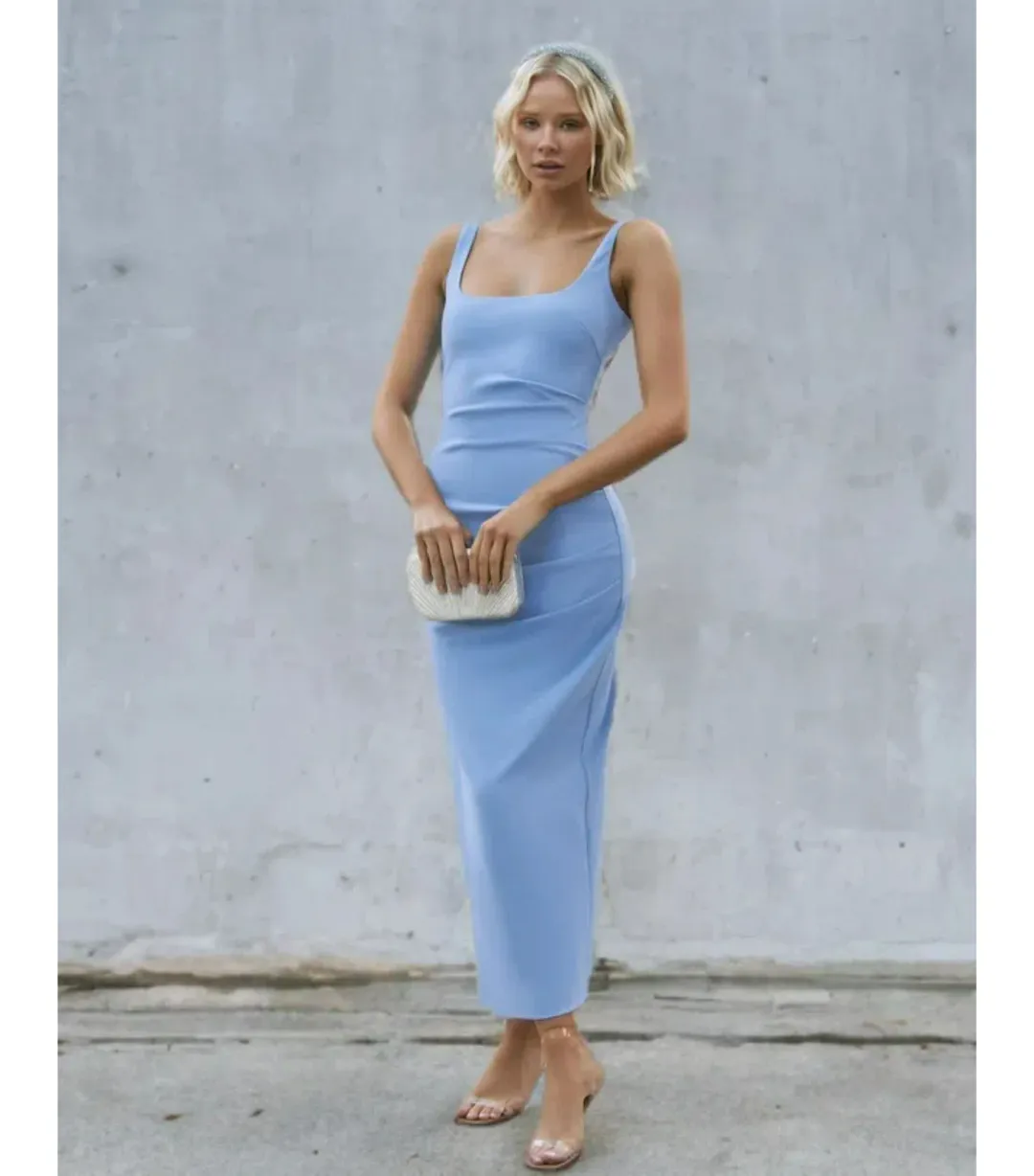 Azzurielle Aeris Dress in Blue Size AU 14 for rent on The Volte - main image