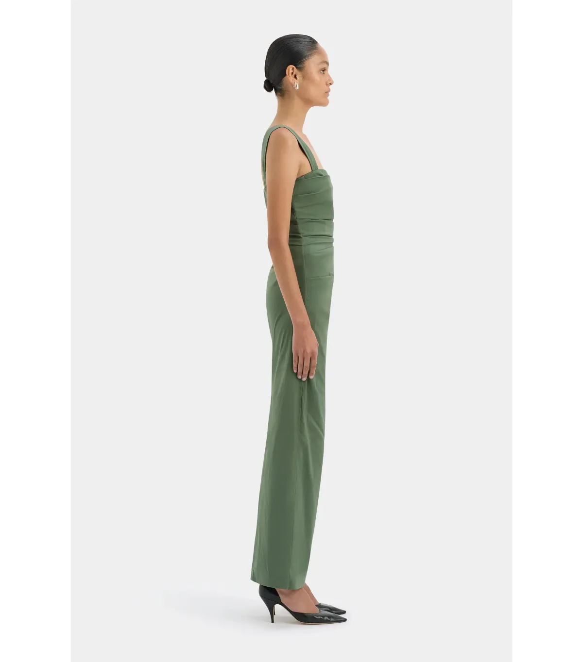 Sir The Label Florent Balconette Gown in Forest Green Size 2 / AU 10 - Image 6