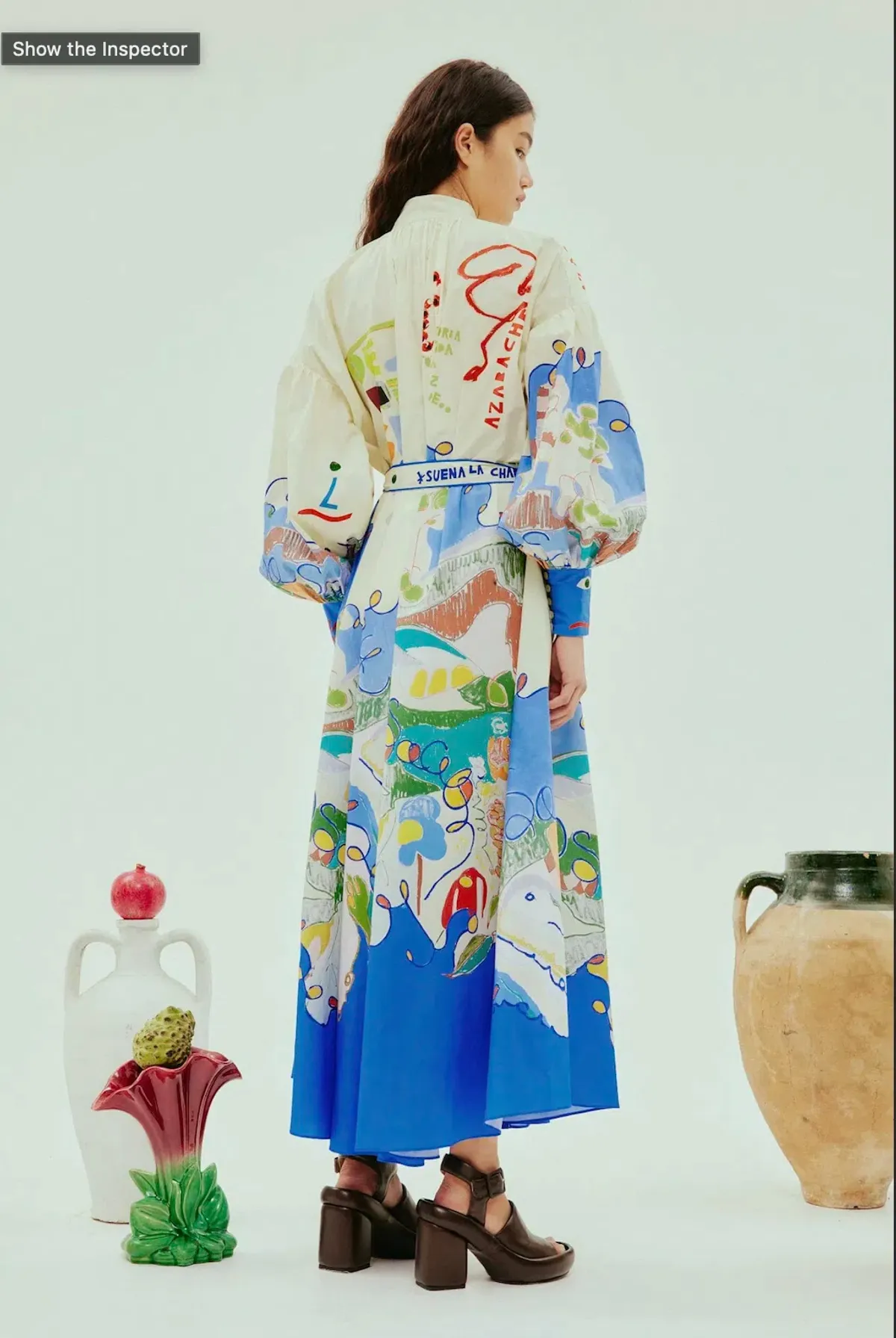 Alemais Nadia Shirt Dress Maxi White Multi Size Small Size 8 - Image 5