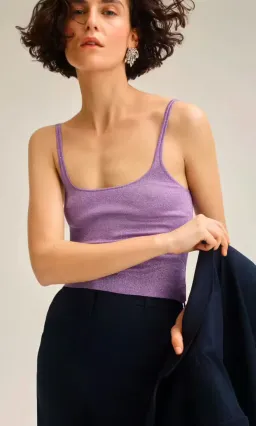 Scanlan Theodore purple sparkle singlet Size AU 6 for rent on The Volte - image 1