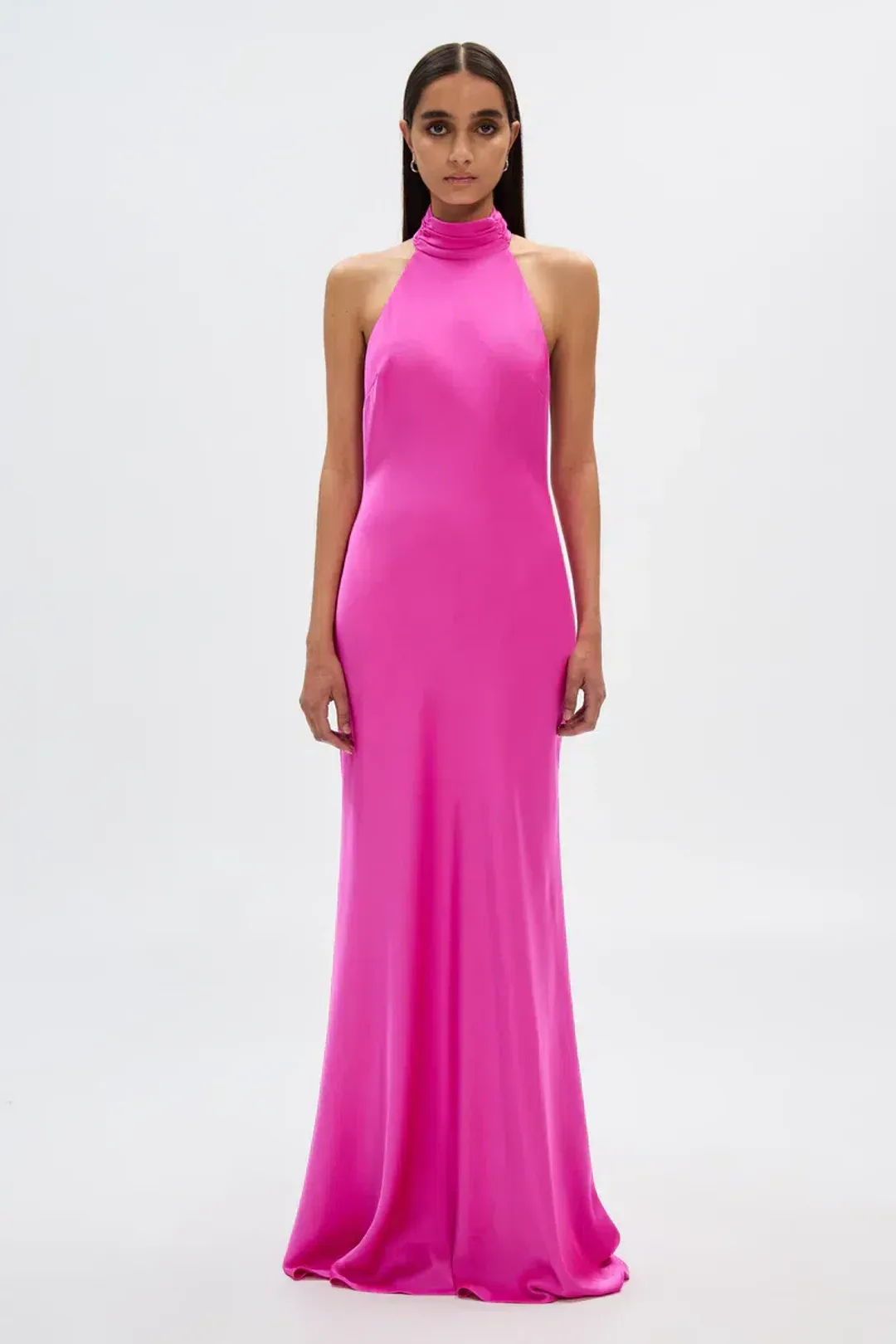 MISHA Evianna Satin Pink Size 12 for rent on The Volte - main image