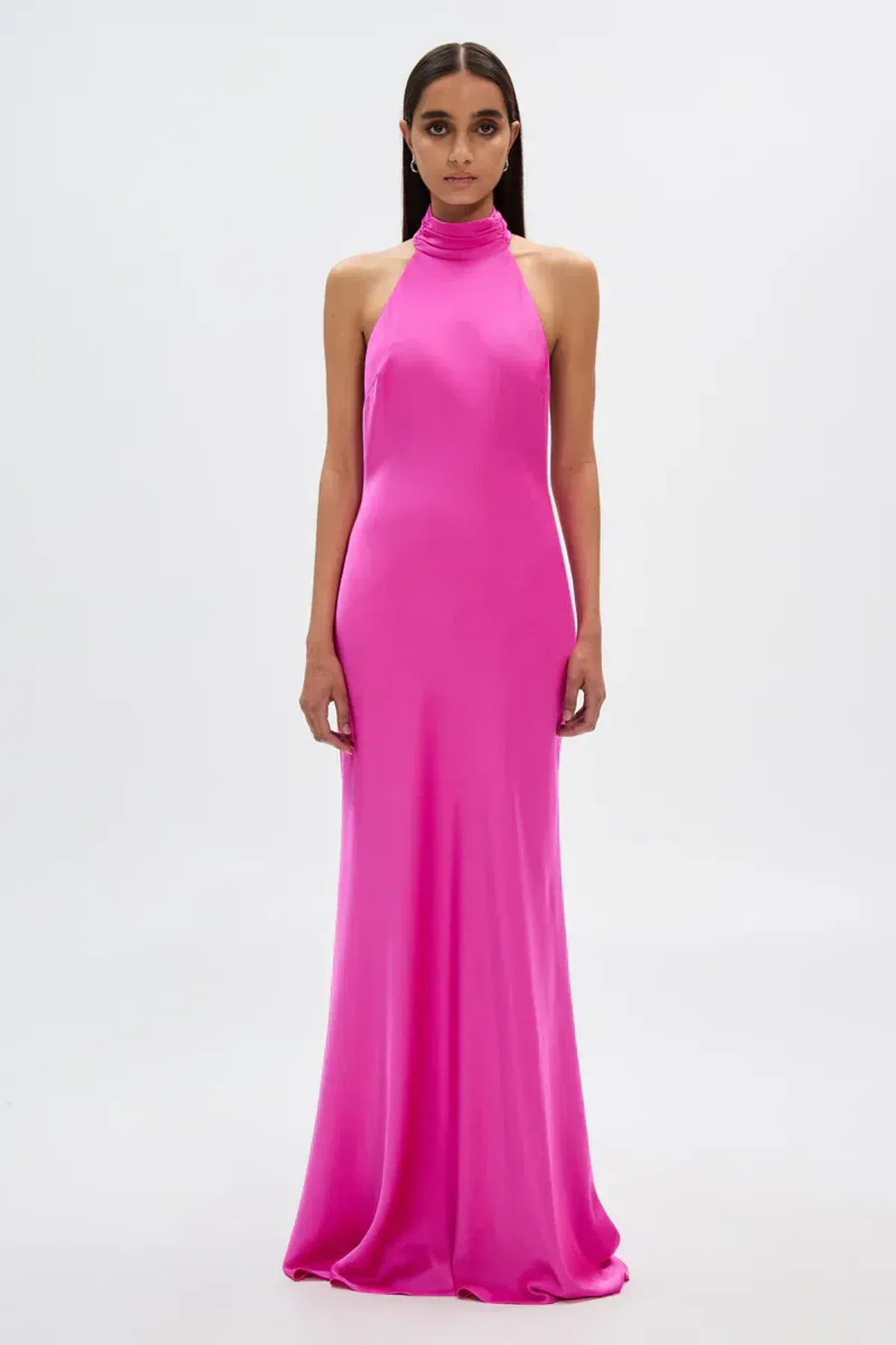 MISHA Evianna Satin Pink Size 12 for rent on The Volte - main image