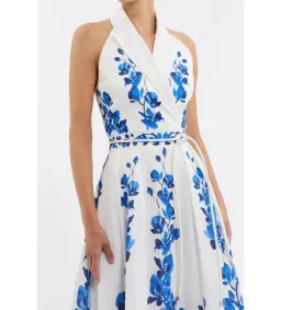 Rebecca Vallance Orchid Blues Midi Dress Floral Size AU 10 for rent on The Volte - image 5