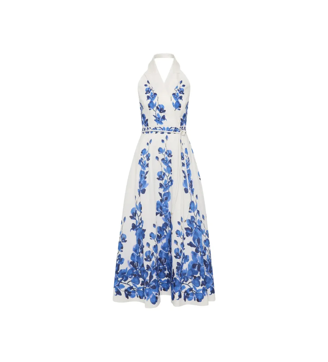 Rebecca Vallance Orchid Blues Midi Dress Floral Size AU 10 for rent on The Volte - main image