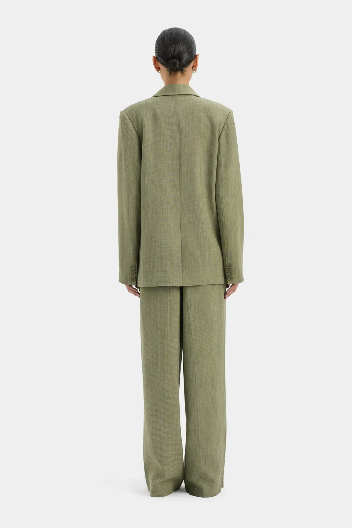 Sir the Label Evanthe Blazer and Belted Trouser Set Olive Size 0 / AU 6 - Image 3