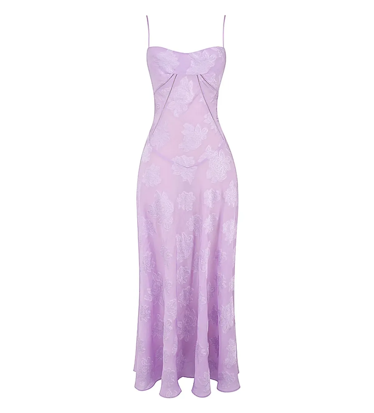 House Of CB Seren Lace Back Maxi Dress Orchid Floral Size S / AU 8 - Image 4