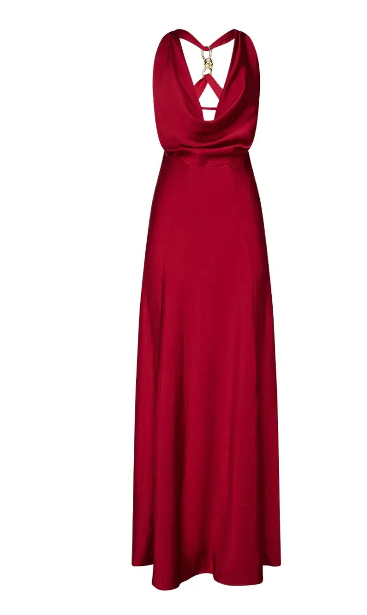 Manning Cartell Charmed Cowl Slip Maxi Dress in Ruby Red Size AU 4 - Image 8