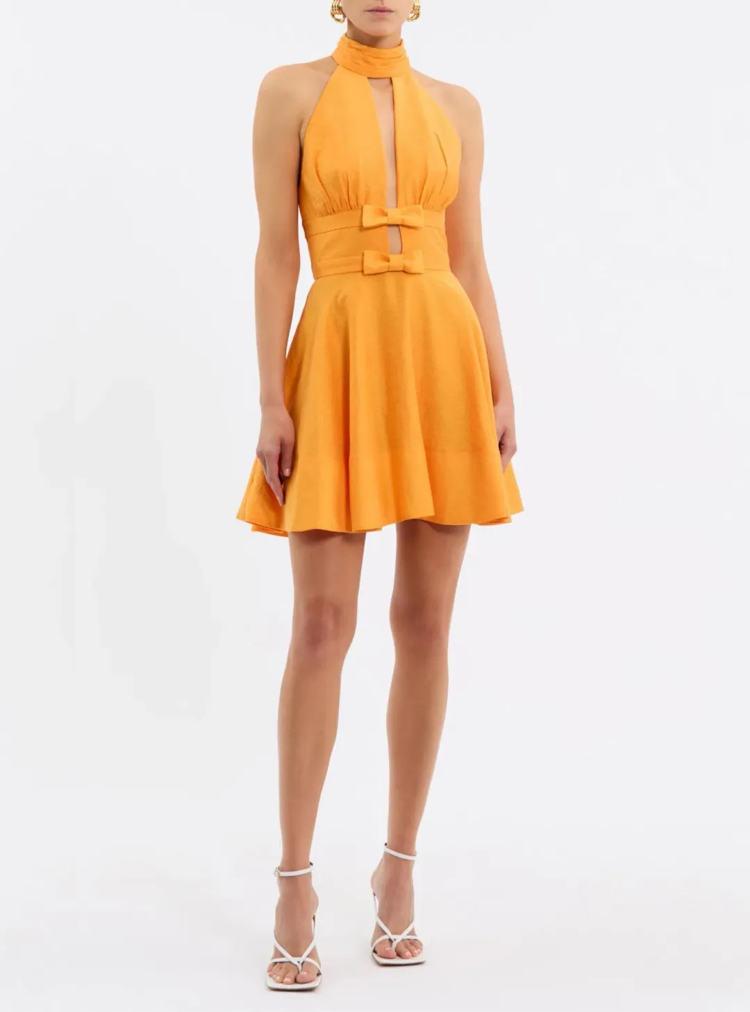 Rebecca Vallance Cera Mini Dress Marigold Size 8 for rent on The Volte - main image